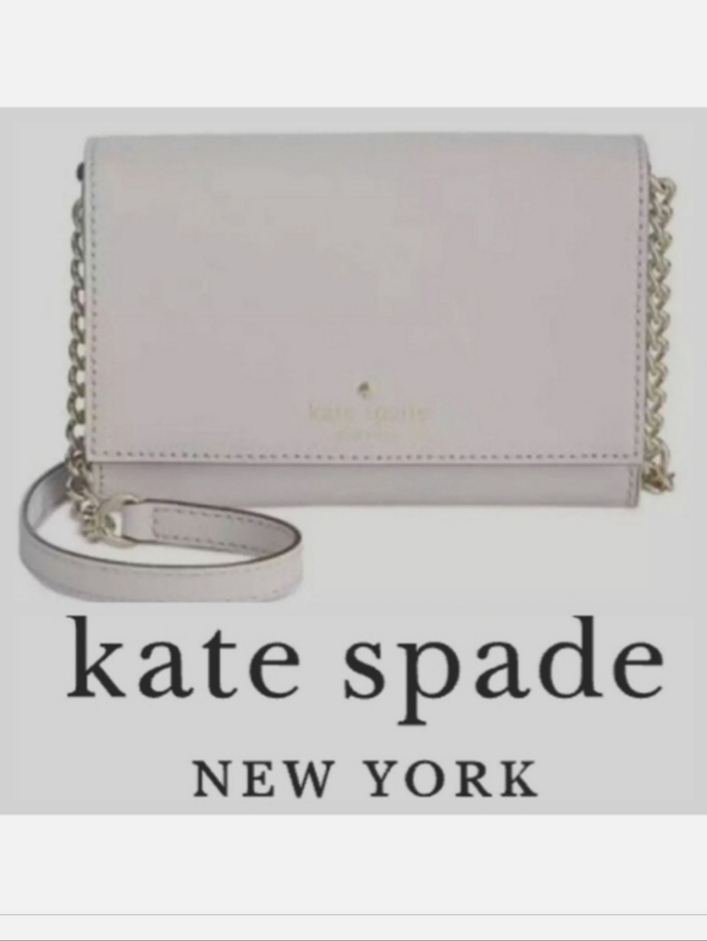 KATE SPADE New York Charlotte Street Alek Mini Leather Crossbody in Stone Ice